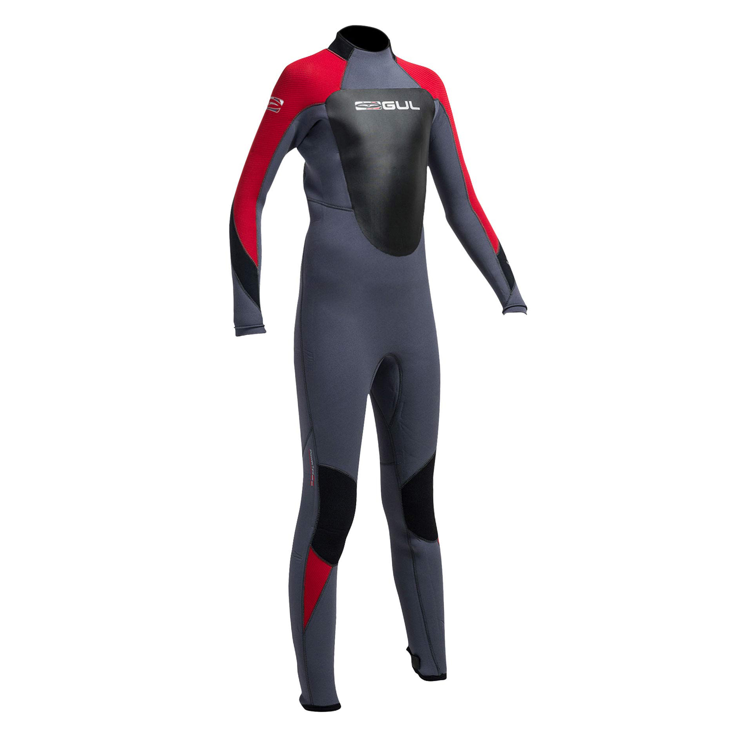 Réponse Junior Gul 4 / 3Mm Blindstitched Wetsuit - Graphite / Rouge