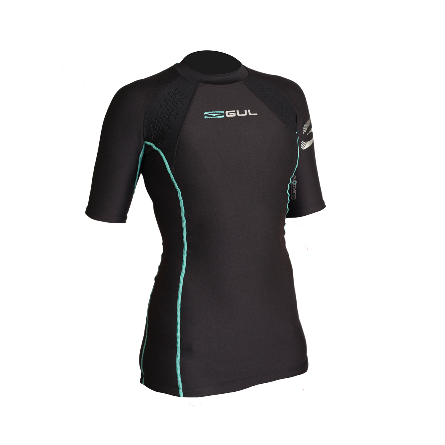 Gul Ladies Evotherm Fl Manches Courtes Thermique Top - Noir