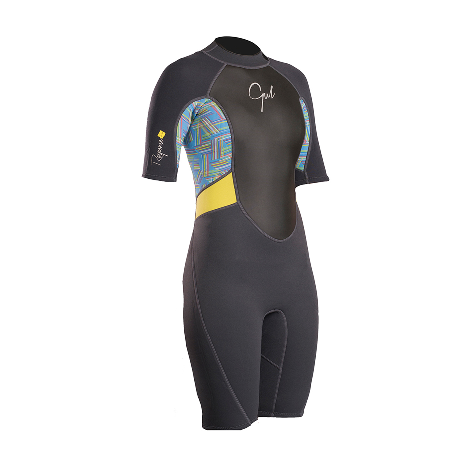 Gul Ladies Réponse 3 / 2Mm Fl Shorty Wetsuit - Graphite / Lignes