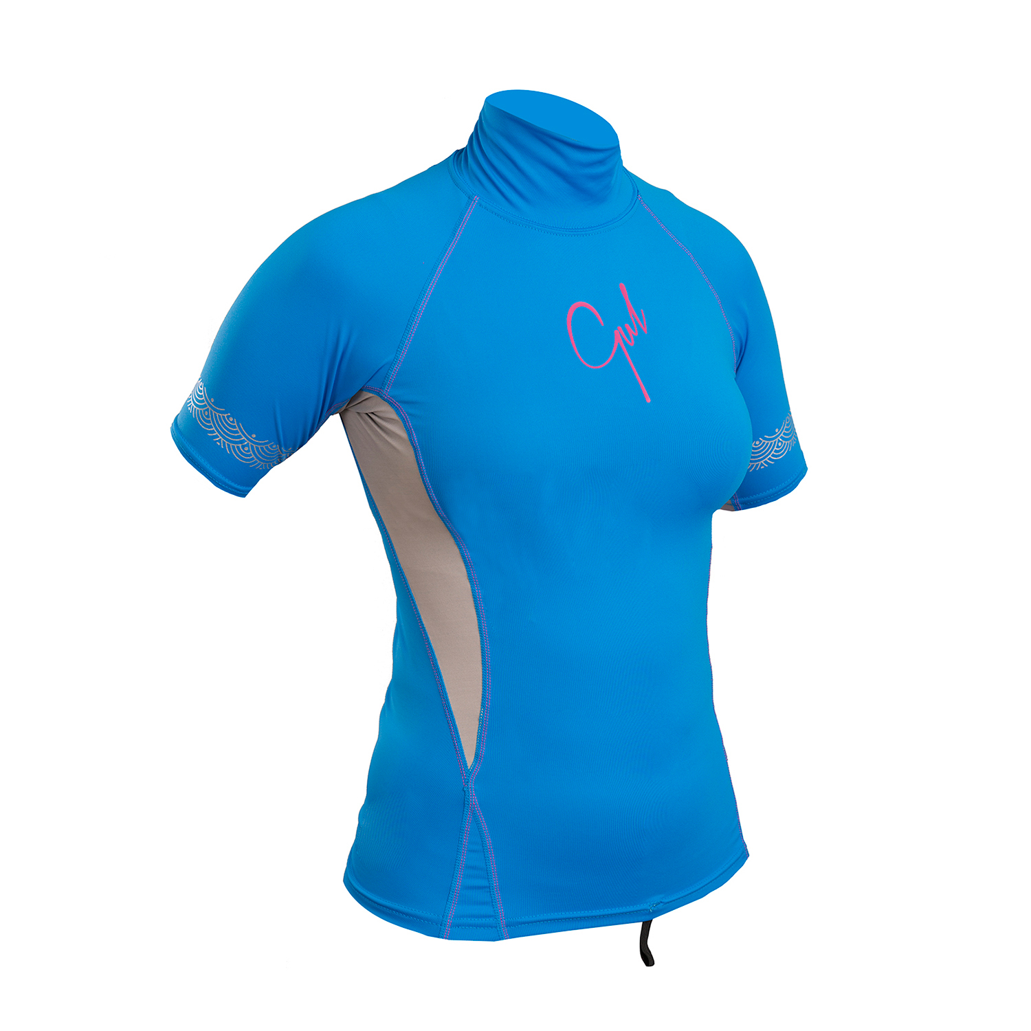 Gul Ladies Swami Manches Courtes Rashvest - Bleu / Argent