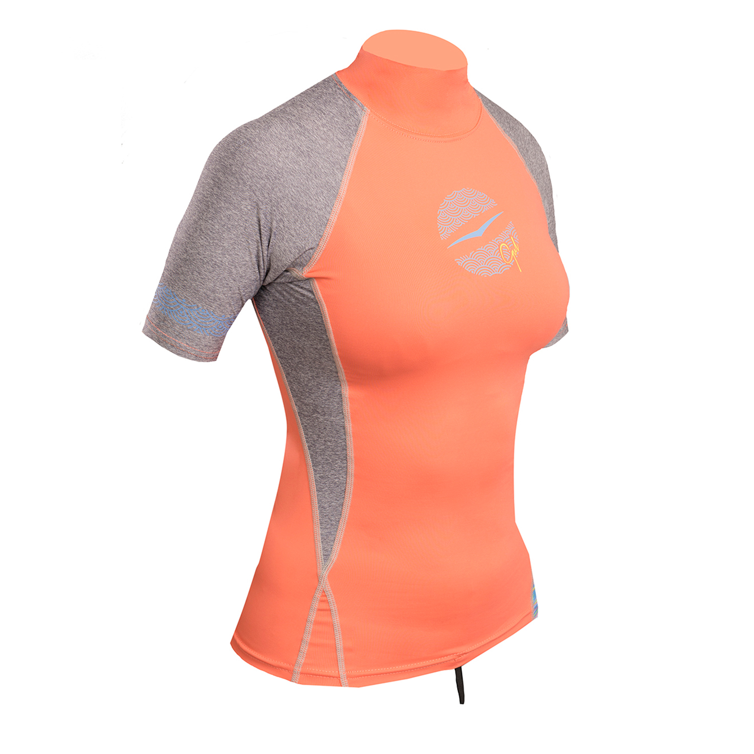 Gul Ladies Swami Manches Courtes Rashvest - Corail / Marl