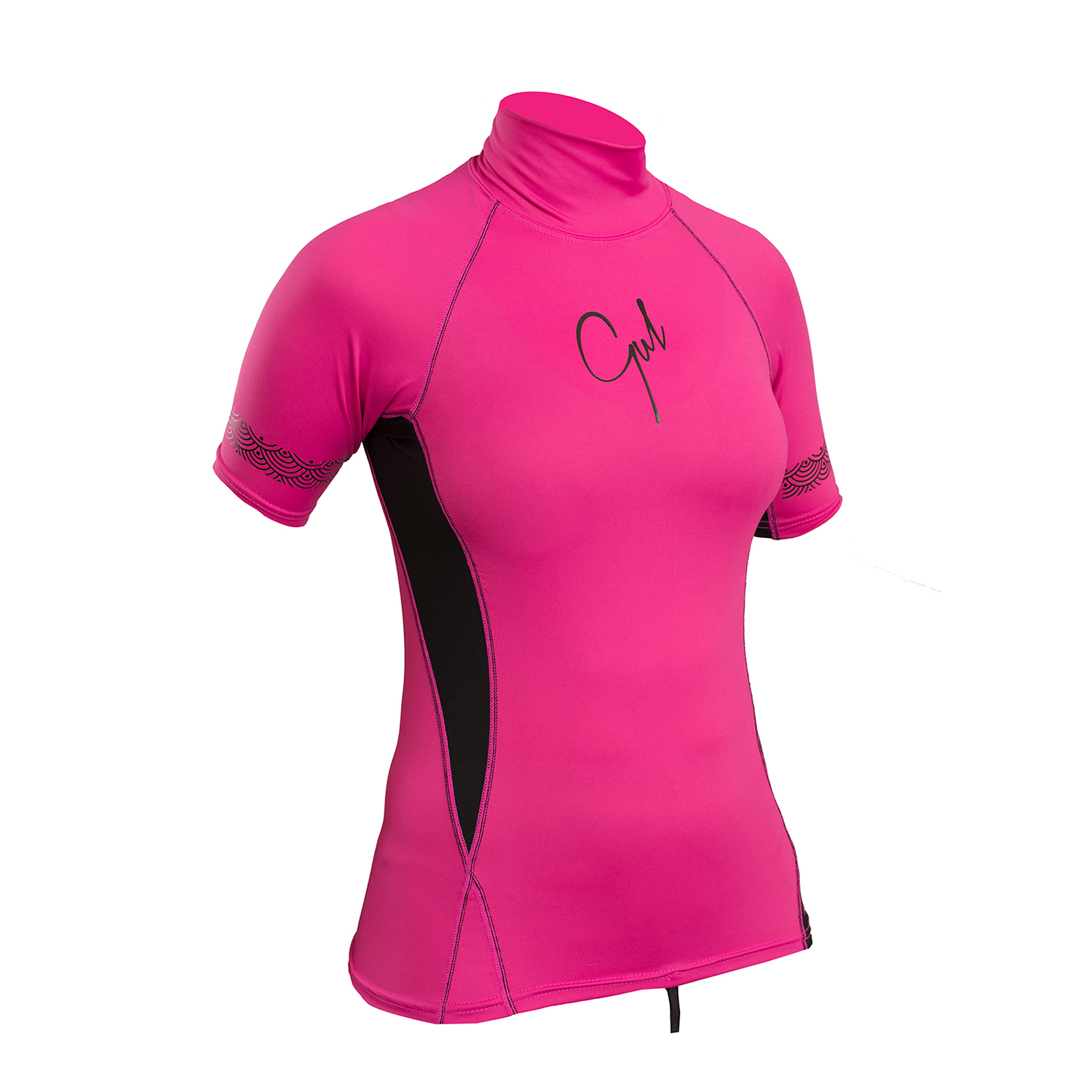 Gul Ladies Swami Manches Courtes Rashvest - Rose / Noir