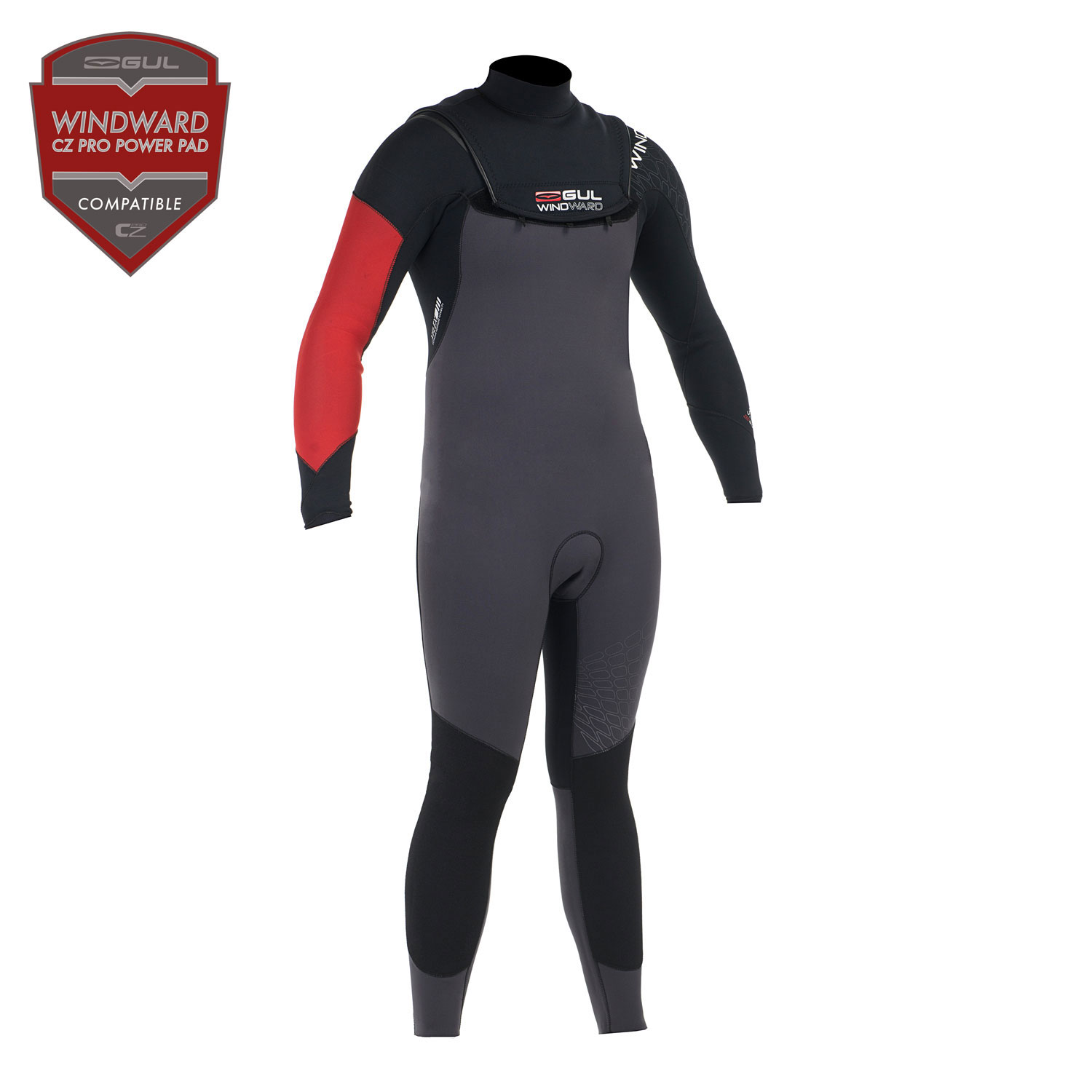 Gul Profile 3 / 2Mm Windward Hommes Zipless Steamer Wetsuit - Noir / Graphite