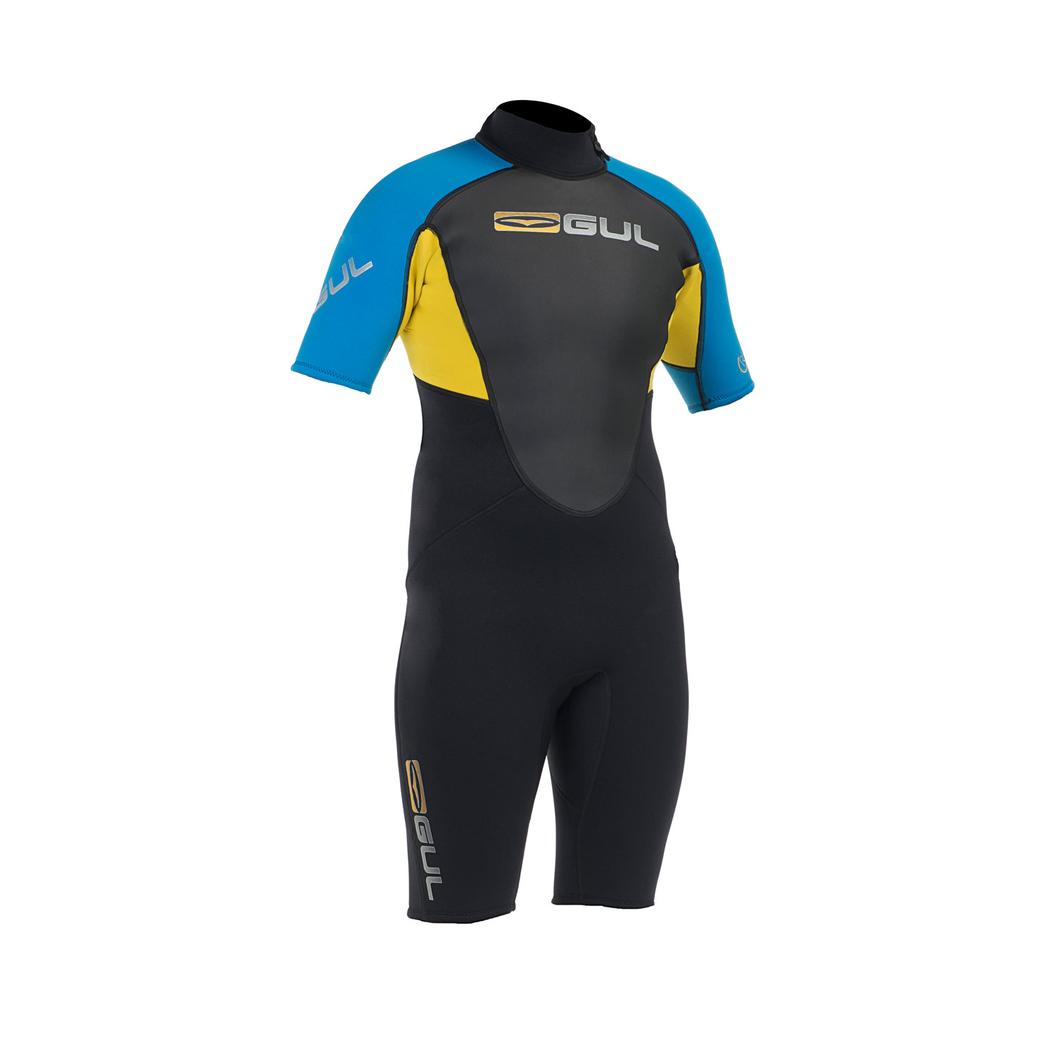 Gul Response 3 / 2Mm Flatlock Shorty Wetsuit - Noir / Bleu Électrique