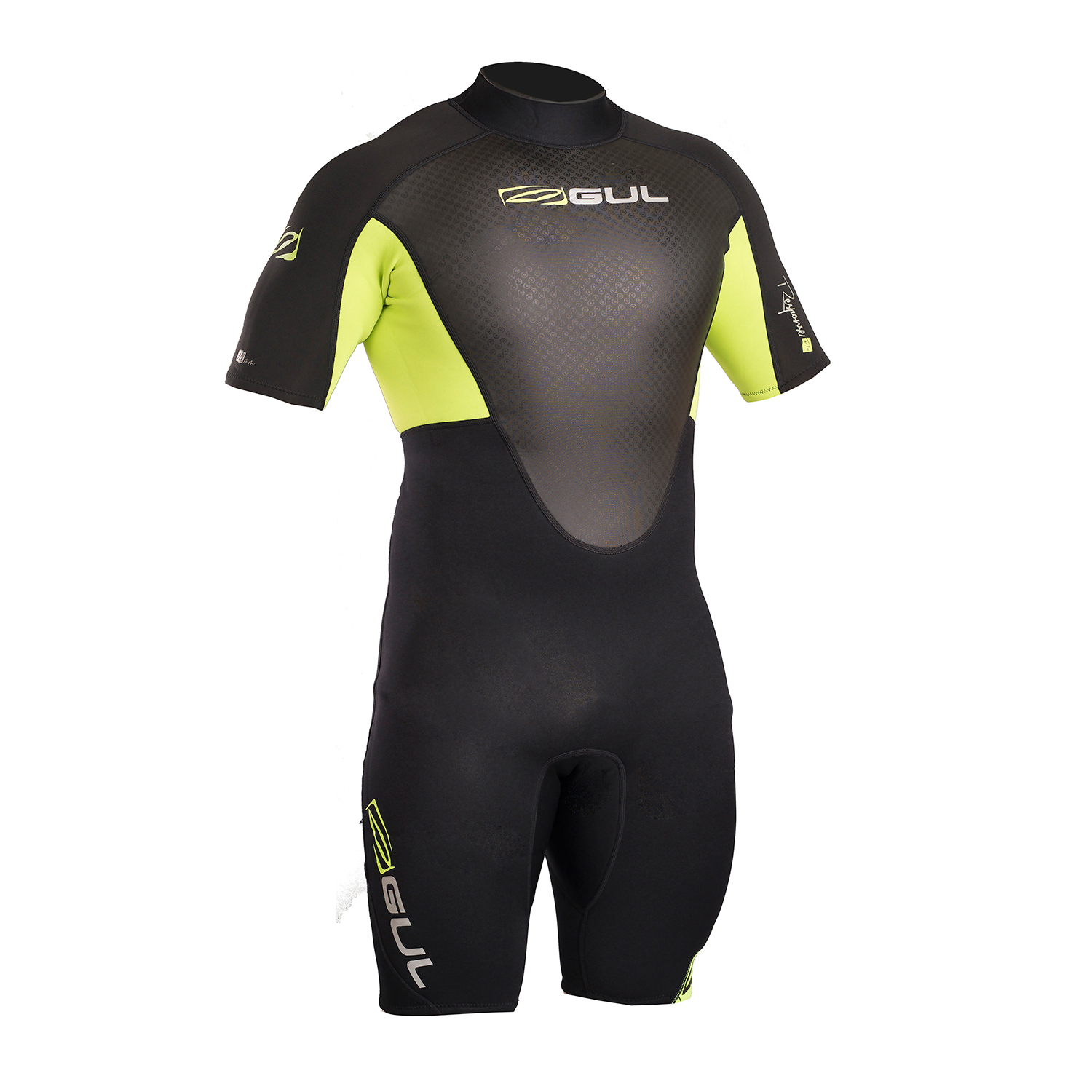 Gul Response 3 / 2Mm Flatlock Shorty Wetsuit - Noir / Lime
