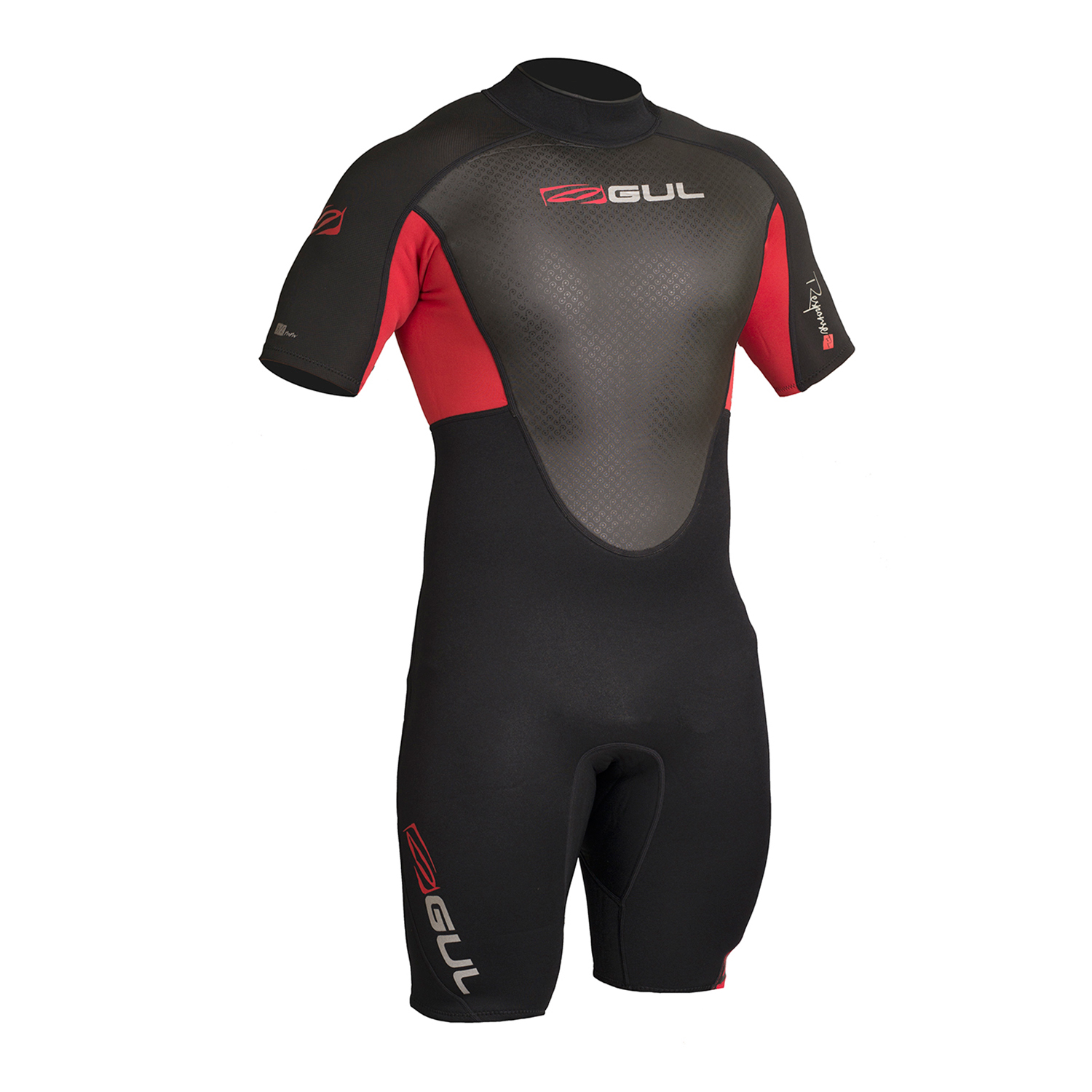 Gul Response 3 / 2Mm Flatlock Shorty Wetsuit - Noir / Rouge
