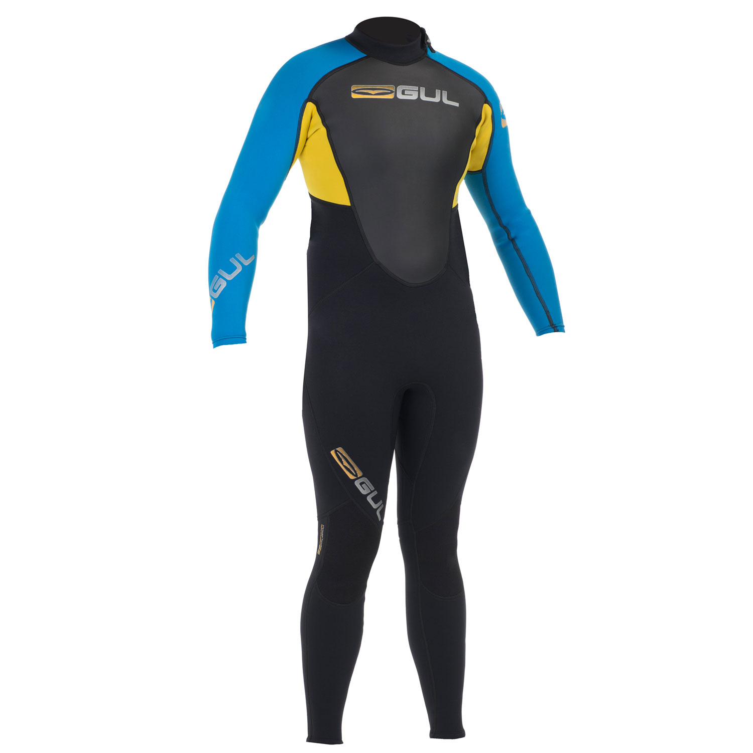 Gul Réponse 3 / 2Mm Flatlock Steamer Combinaison 2 015 - Noir / Bleu Électrique