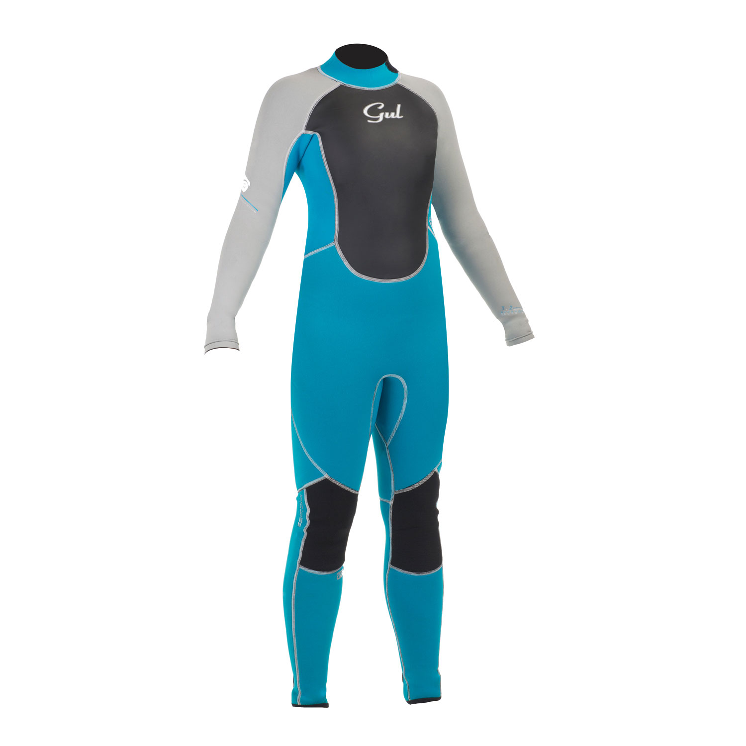 Gul Juniors Filles Réponse 3 / 2Mm Steamer Combinaison 2015 - Turq / Argent