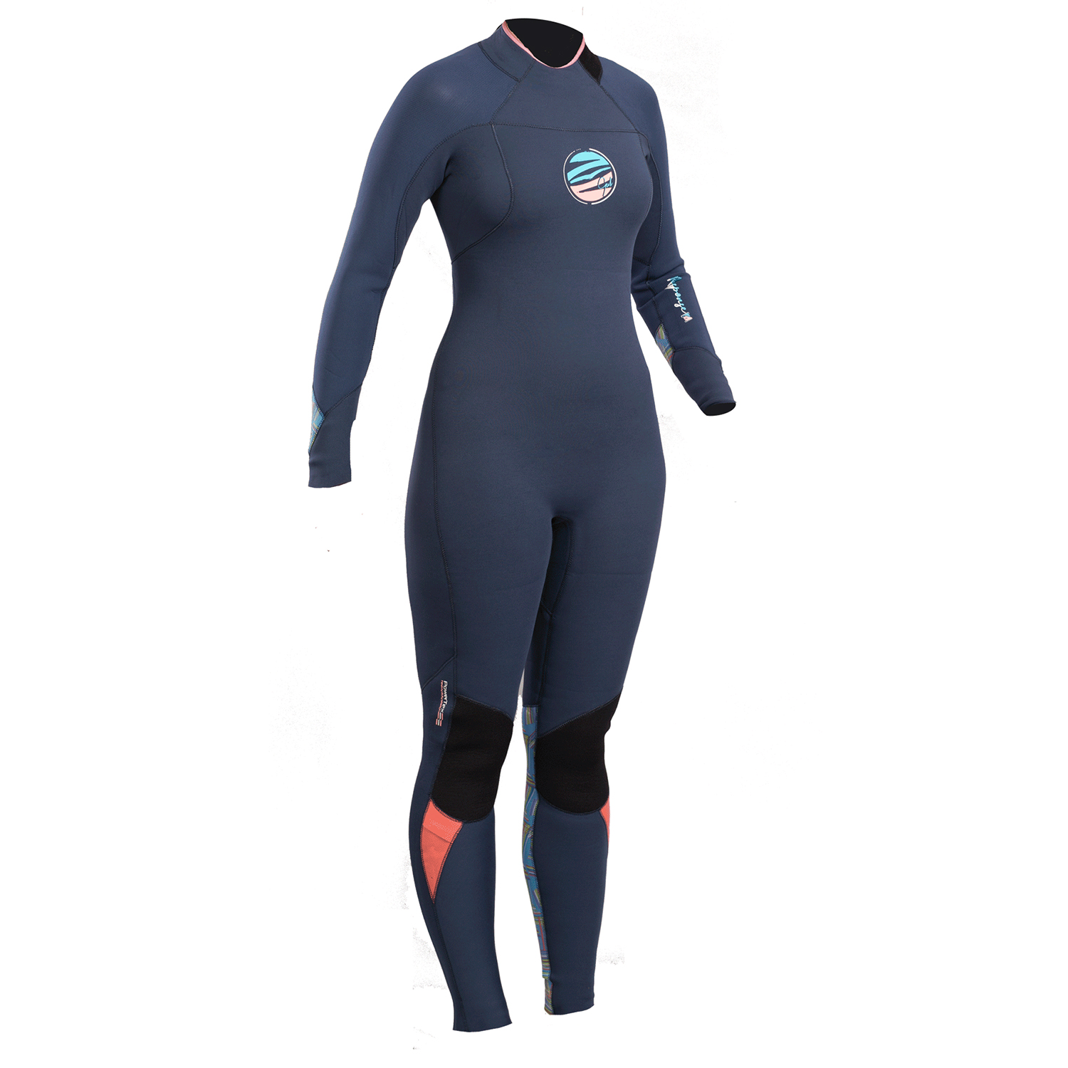 Gul Ladies Réponse Fx 3 / 2Mm Bs Wetsuit - Bleu / Lignes