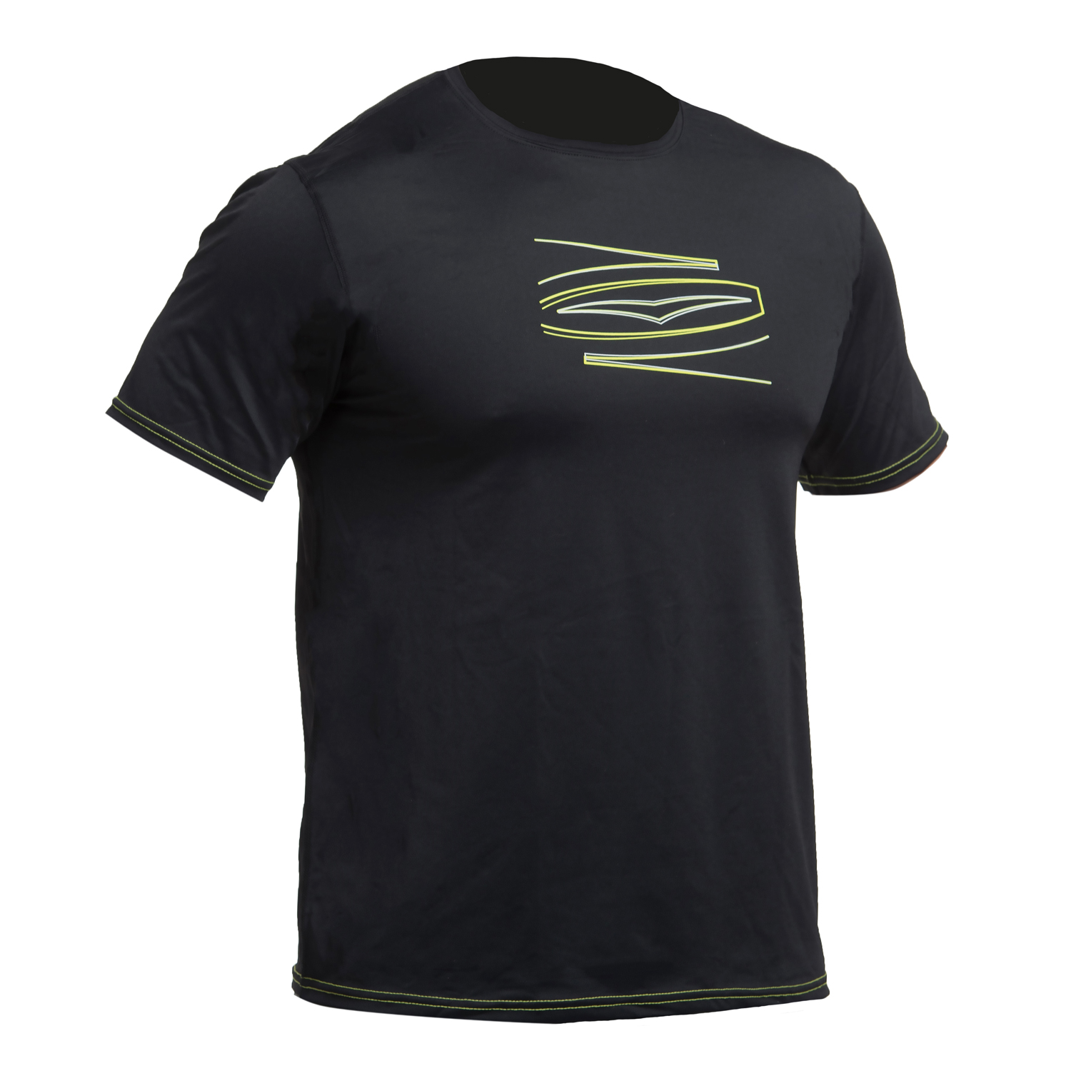 Gul À Manches Courtes T-Shirt Fit Rashvest - Noir