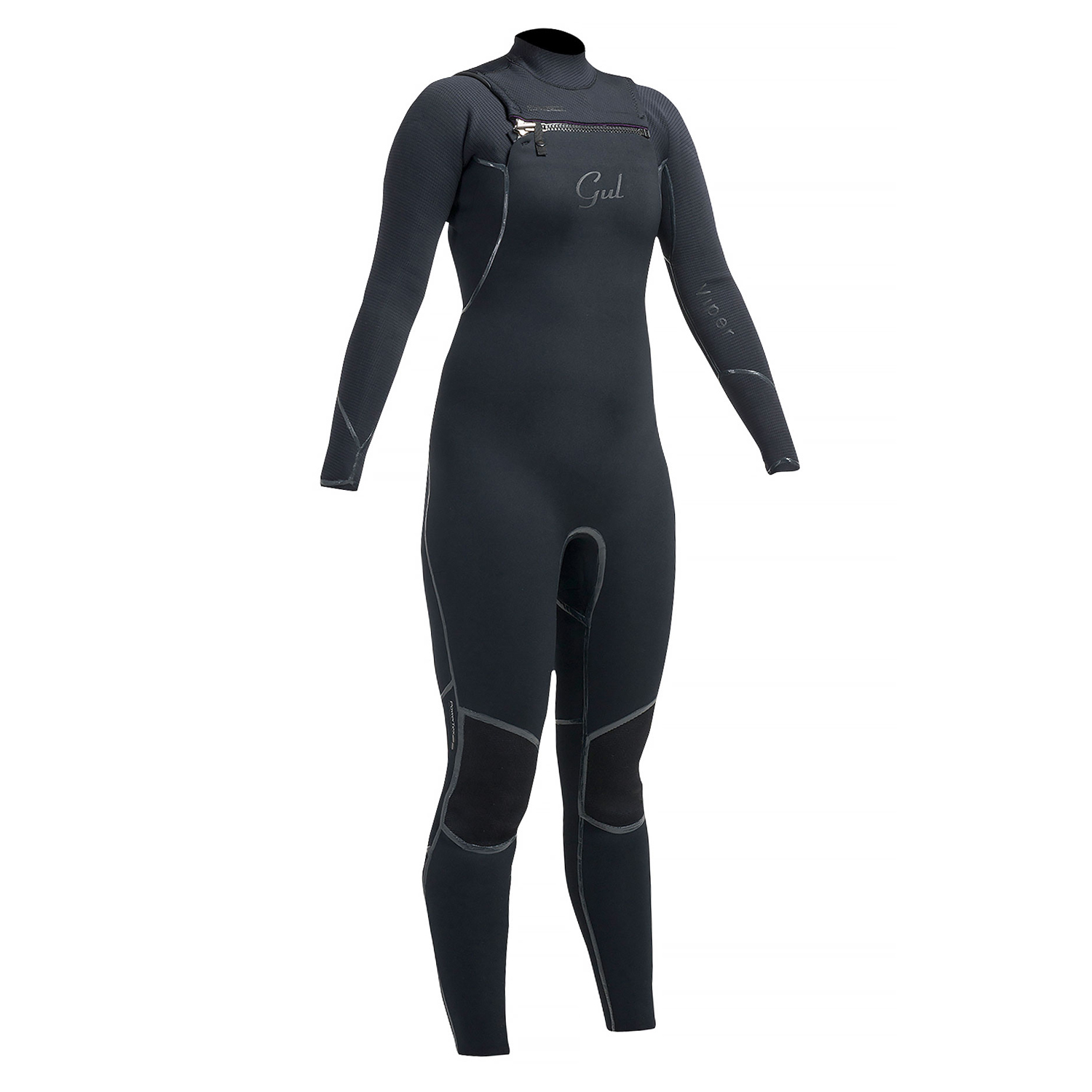 Gul Femmes Viper 3/2 Blindstitched Chest Zip Wetsuit - Noir