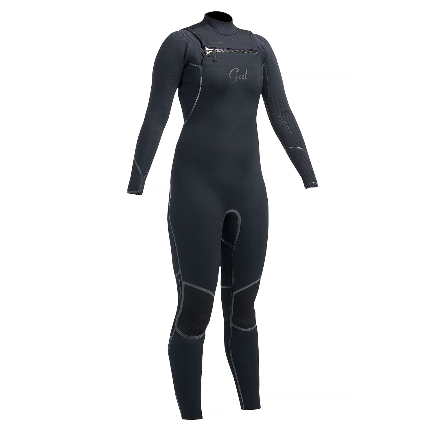 Gul Femmes Viper 4/3 Blindstitched Chest Zip Wetsuit - Noir