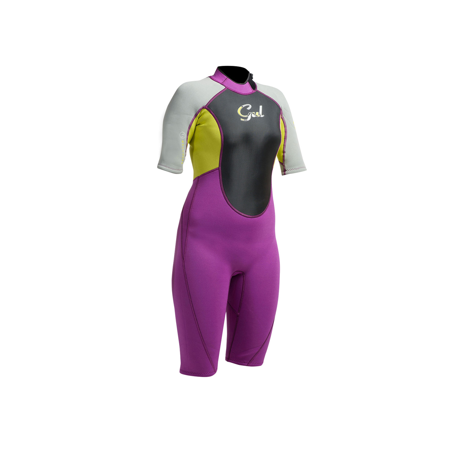 Réponse Femmes Gul 3 / 2Mm Flatlock Shorty Wetsuit - Mulberry / Gris