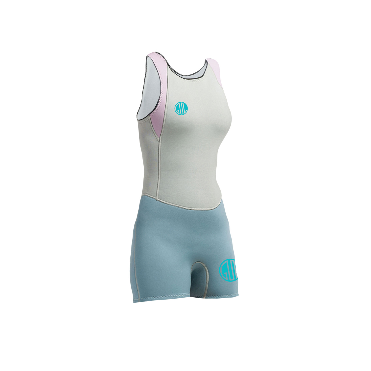 Gul Femmes Surflite 3Mm F / L Sdl T2 Shortjane - Os / Acid Blue