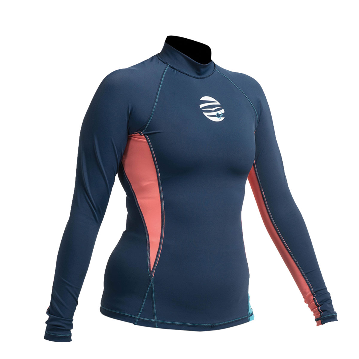 Gul Femmes Swami F / L À Manches Longues Rashguard - Marine / Coral