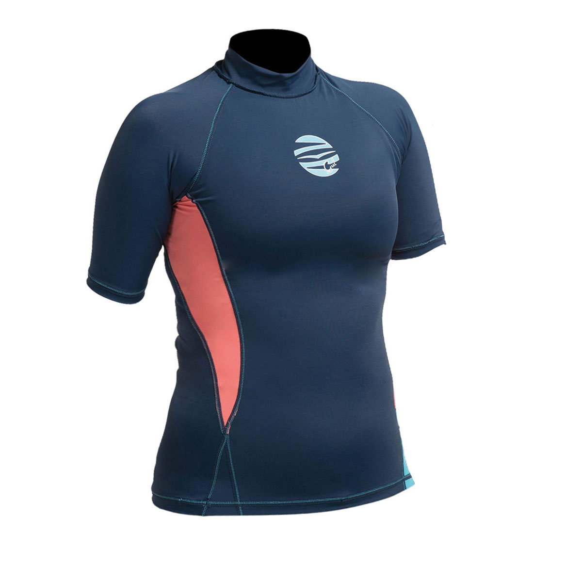 Gul Femmes Swami F / L À Manches Courtes Lycra - Marine / Coral