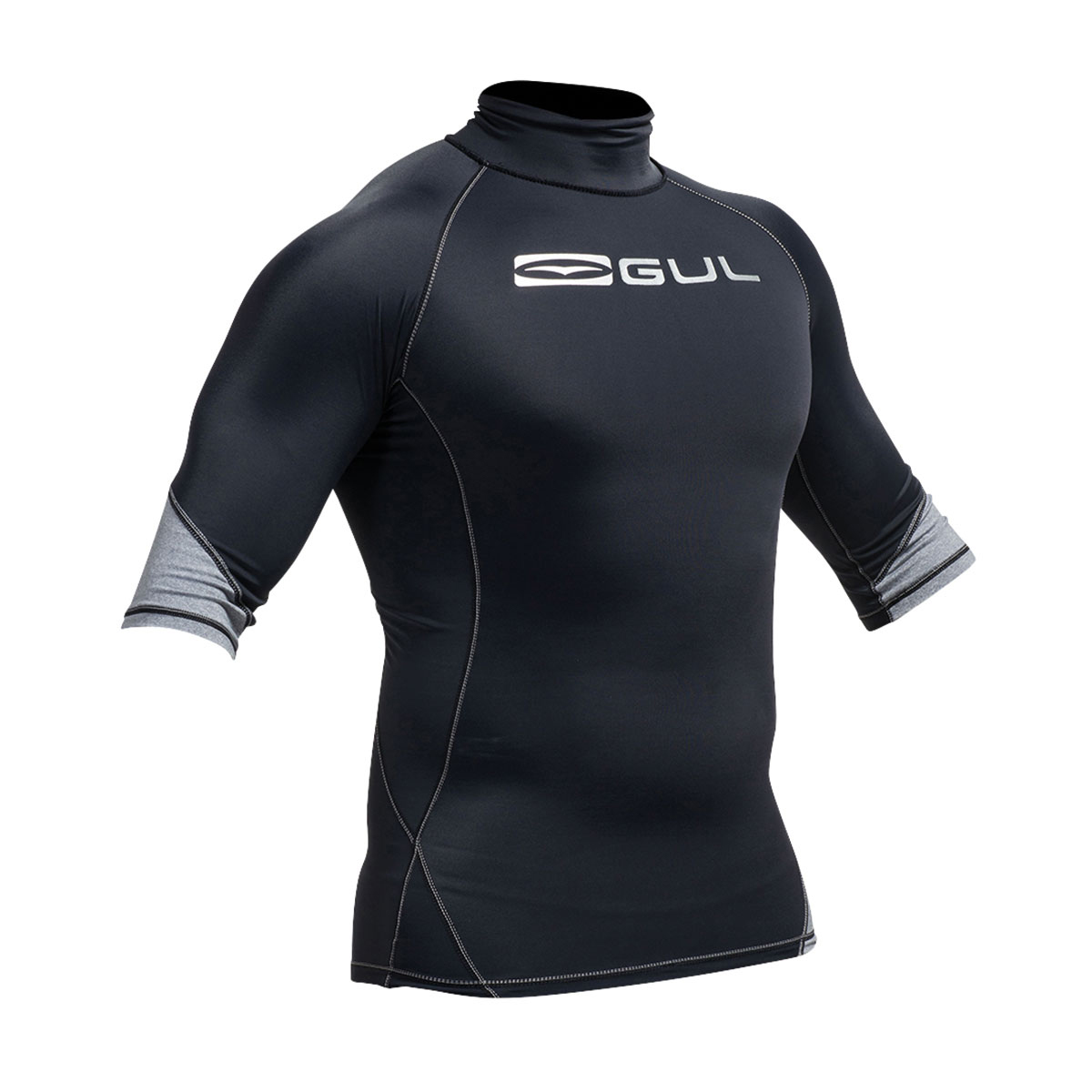 Gul Xola Flatlock Manches Courtes Lycra - Noir