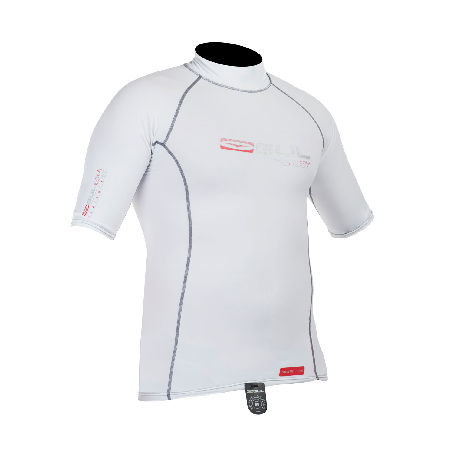 Gul Xola Hommes Manches Courtes Lycra 2015 - Blanc