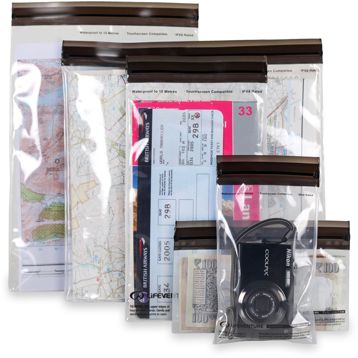 Lifeventure Dristore Sacs Loctop Étanche Pour Cartes - 3 Sacs Compris