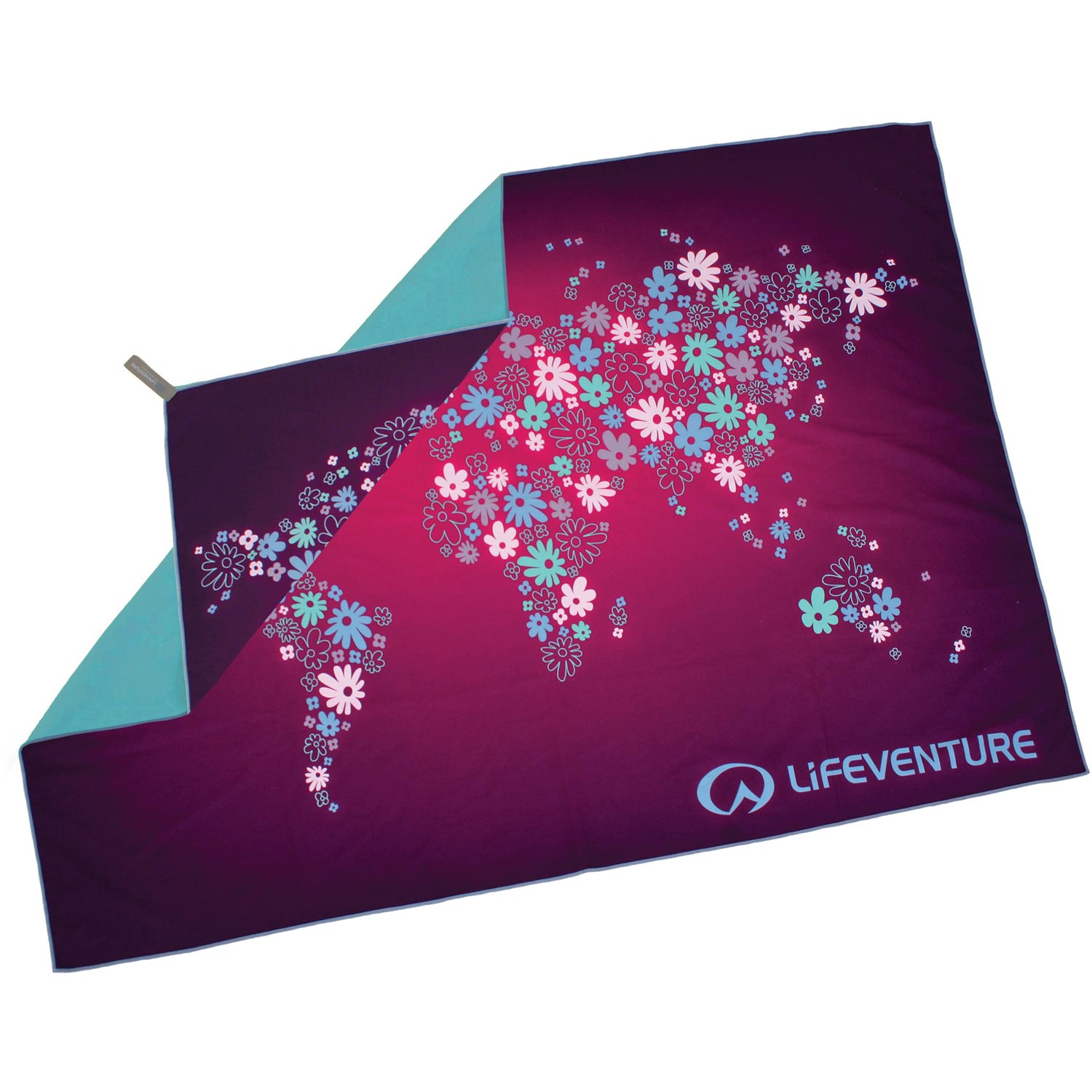 Lifeventure Softfibre Imprimé Towel Giant - World In Flowers