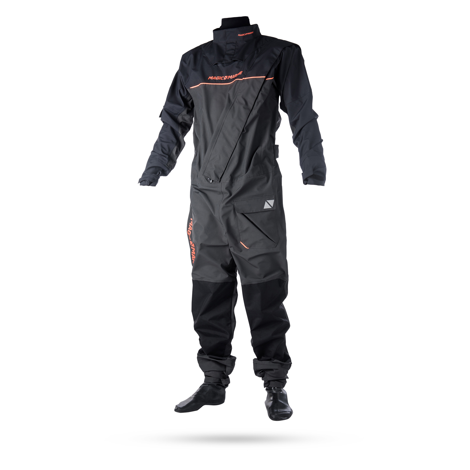 Combinaison De Natation Front-Zip Magic Marine Junior - Gris