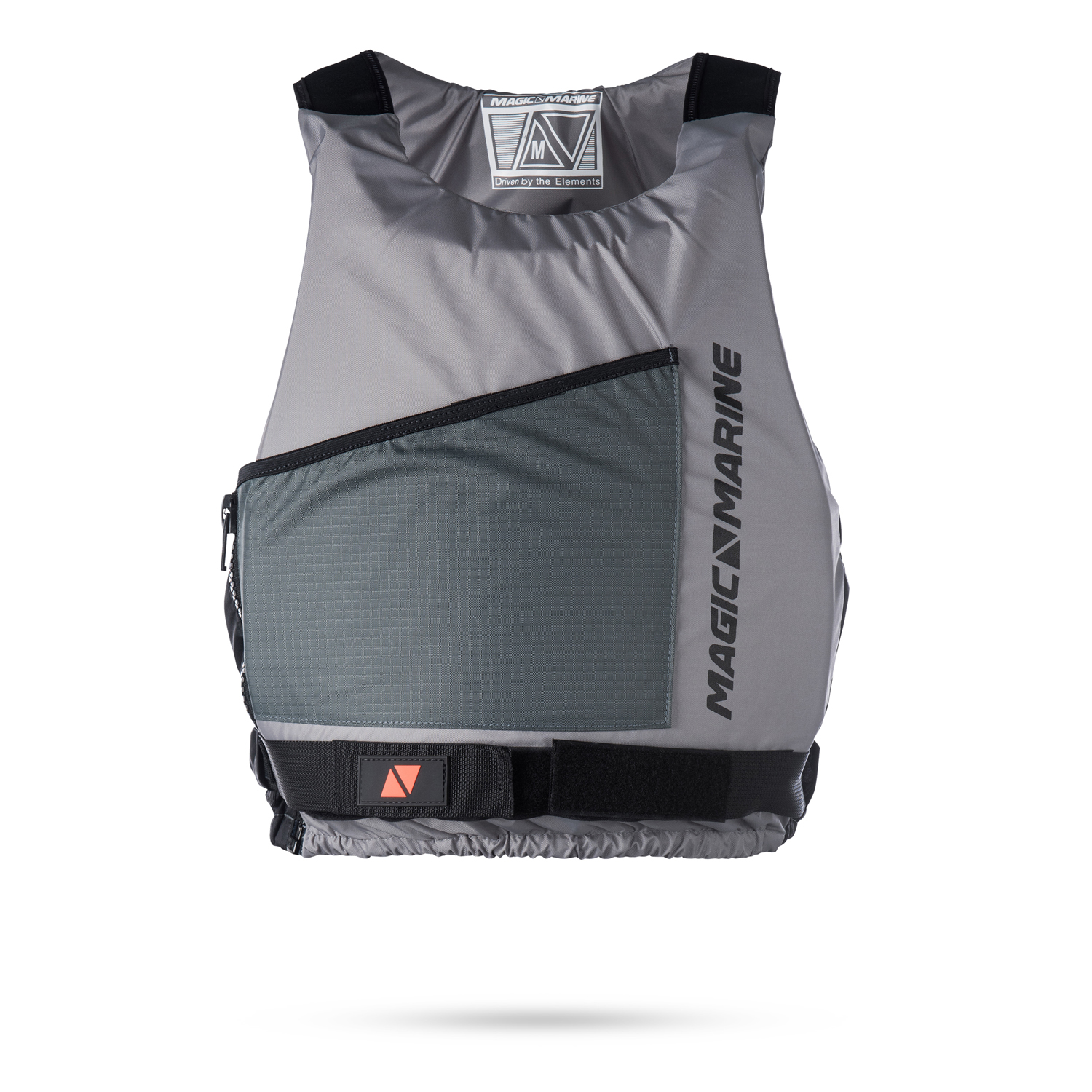 Magic Marine Match Side Zip Aide À La Flottabilité - Gris Clair