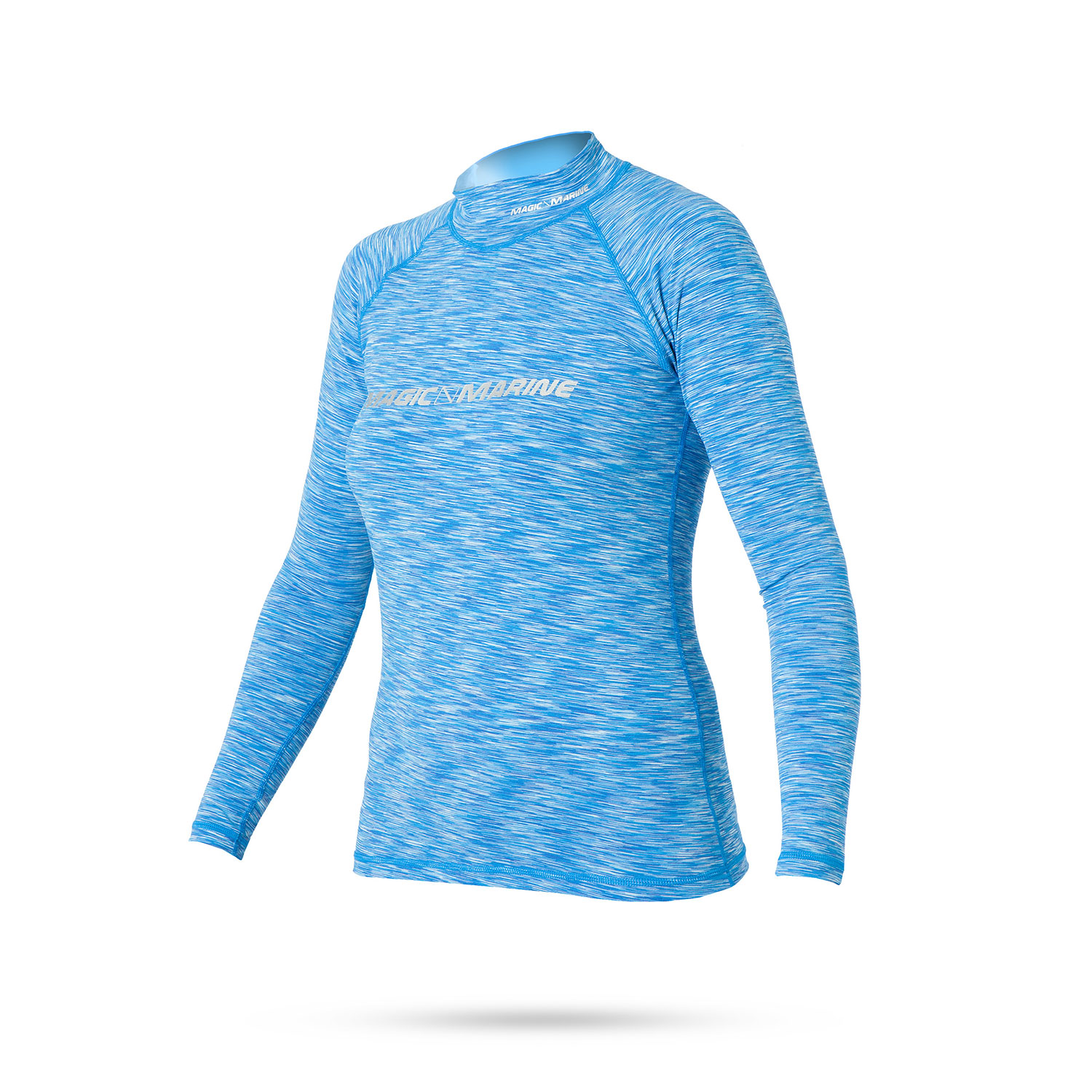 Magic Marine Femmes Cube Rashvest Manches Longues - Flash Bleu