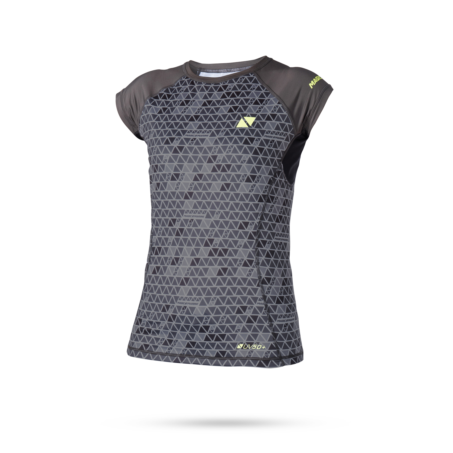 Magic Marine Womens Énergie Manches Courtes Rashvest - Gris