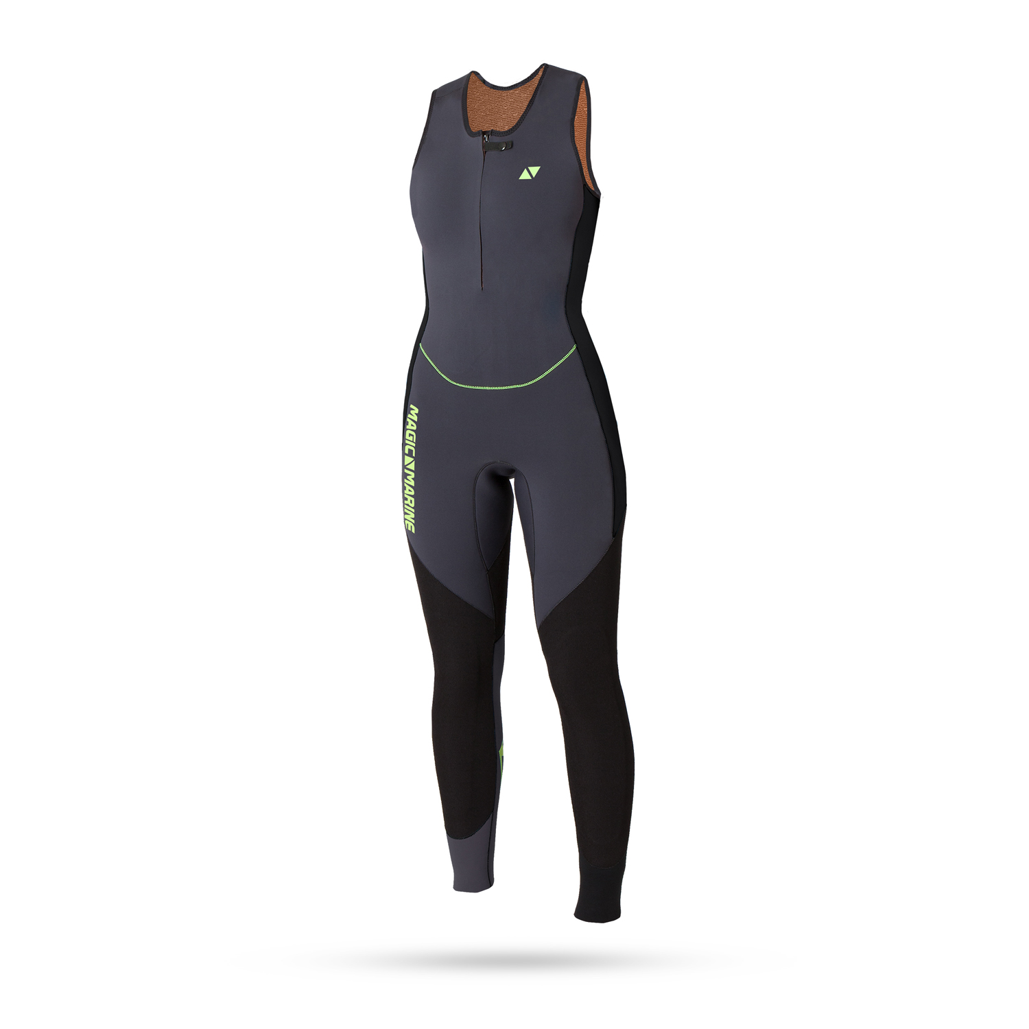 Magique Marine Womens Ultimate 4Mm Long John Wetsuit - Noir