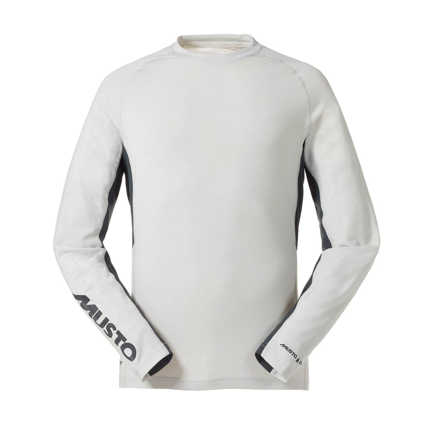 Musto T-Shirt Ls Essential Evolution Uv À Séchage Rapide - Platinum / Carbone