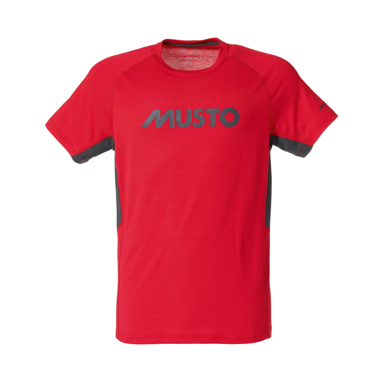 Musto T-Shirt Essential À Sec Rapide Evolution Uv - True Red / Carbone