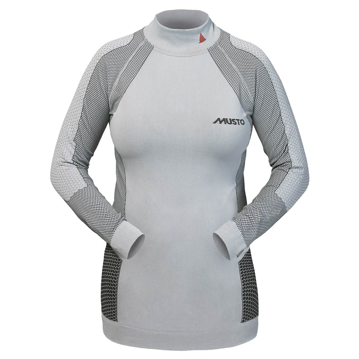 Musto Femmes Active Base Couche Ras Du Cou - Platinum