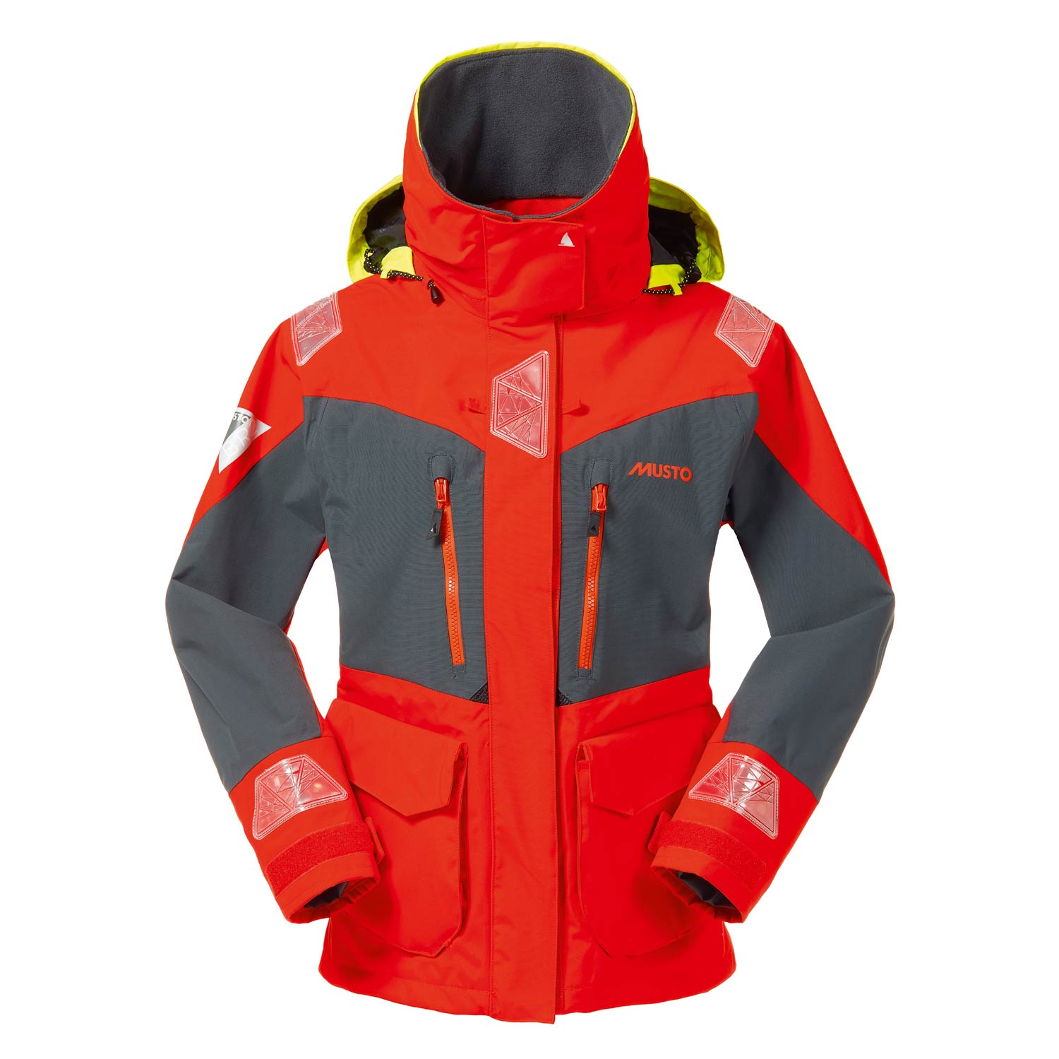 Veste Femmes Musto Br2 Offshore - Feu Orange / Gris Foncé