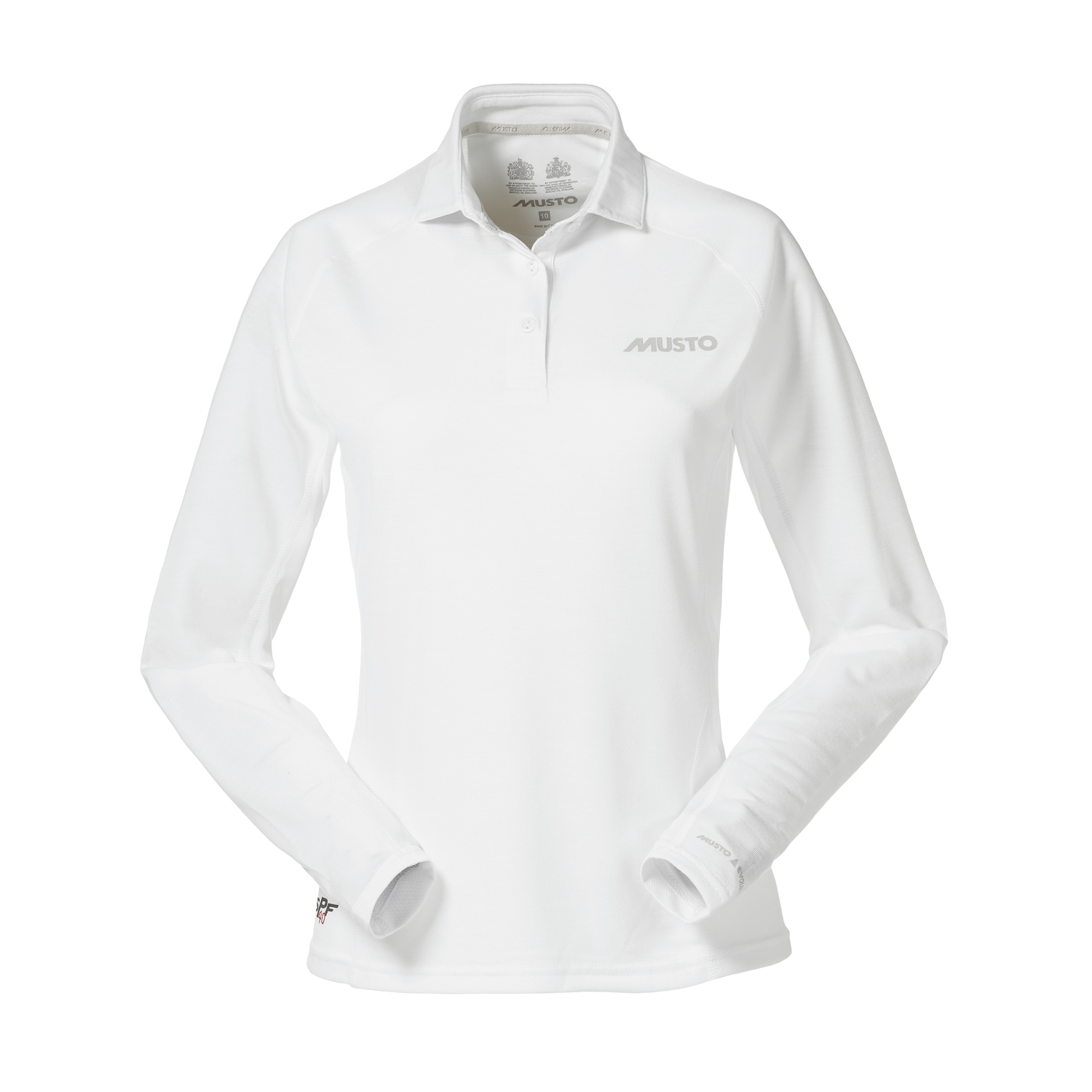 Musto Manches Longues Femmes Essential Uv À Séchage Rapide Polo - Blanc