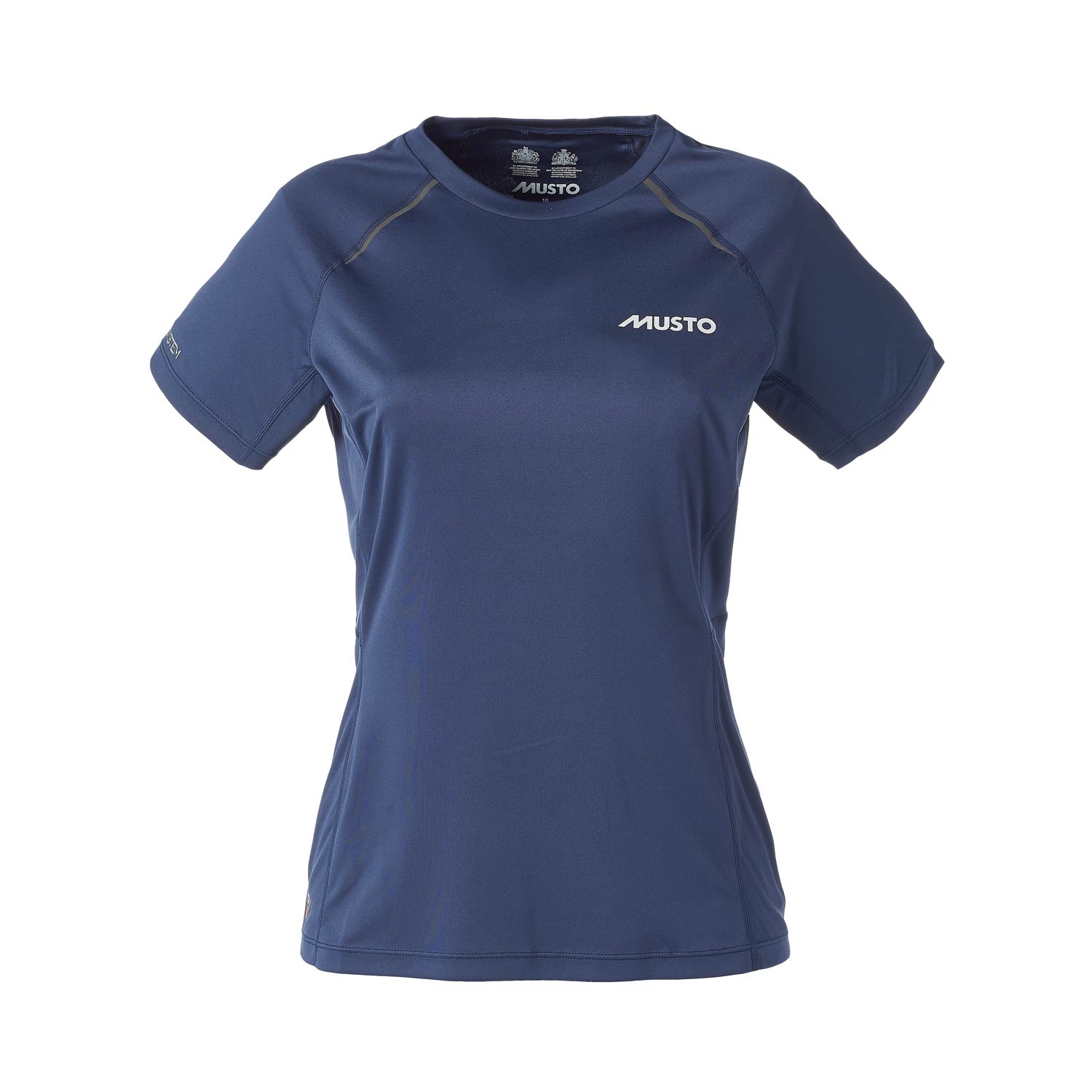 T-Shirt Manches Femmes Musto Evolution Dynamique Court - Marine