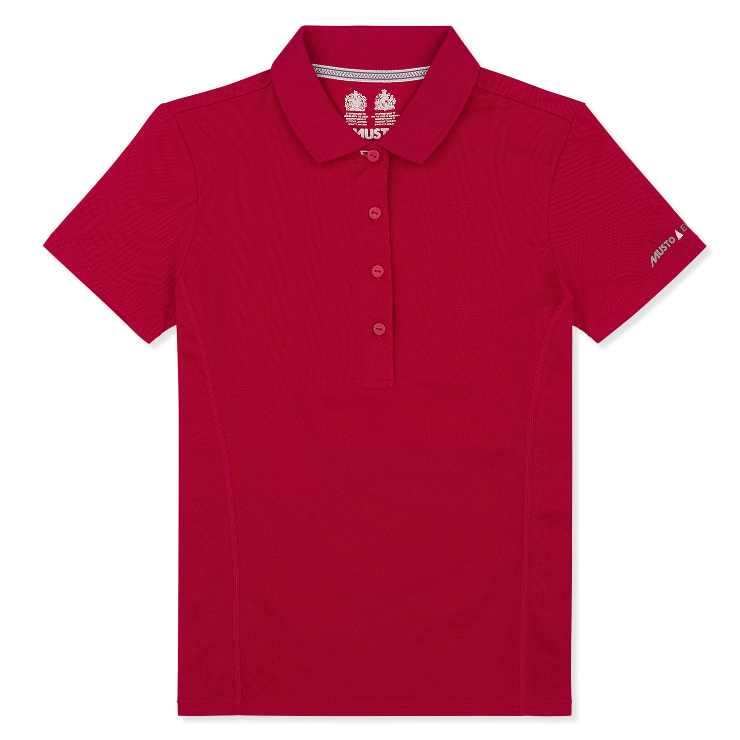 Musto Womens Evolution Sunblock À Manches Courtes Polo - Cerise