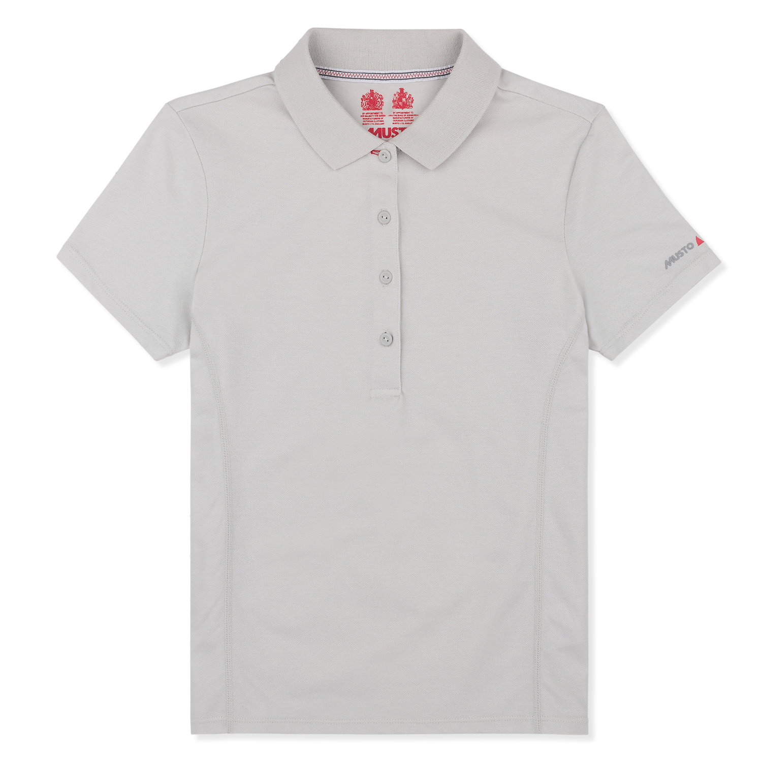 Musto Womens Evolution Sunblock À Manches Courtes Polo - Platinum