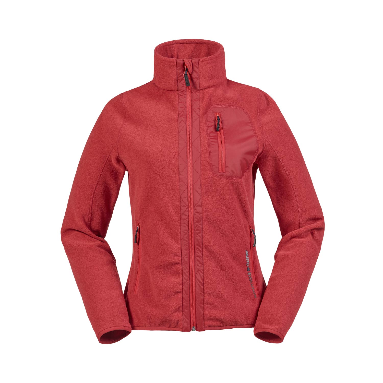 Musto Womens Tundra Funnel Polaire - Rouge / Vrai Navy