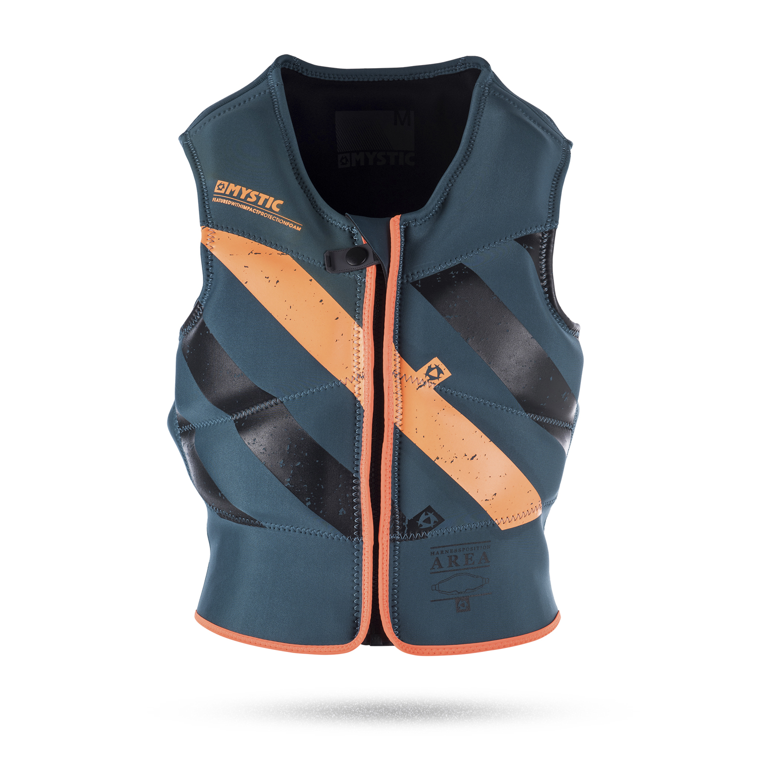 Mystic Kitesurf Bloc Front-Zip Impact Vest - Teal