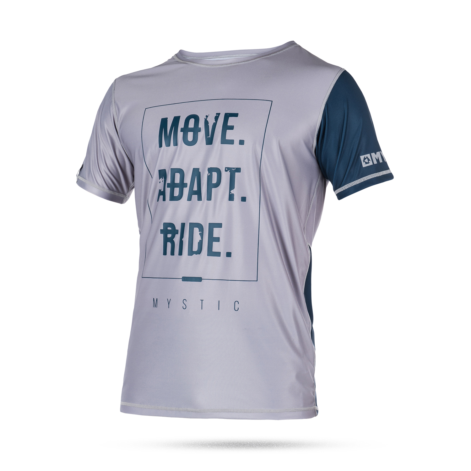 Mystic Kitesurf Block Quickdry Top Manches Courtes - Acier / Gris