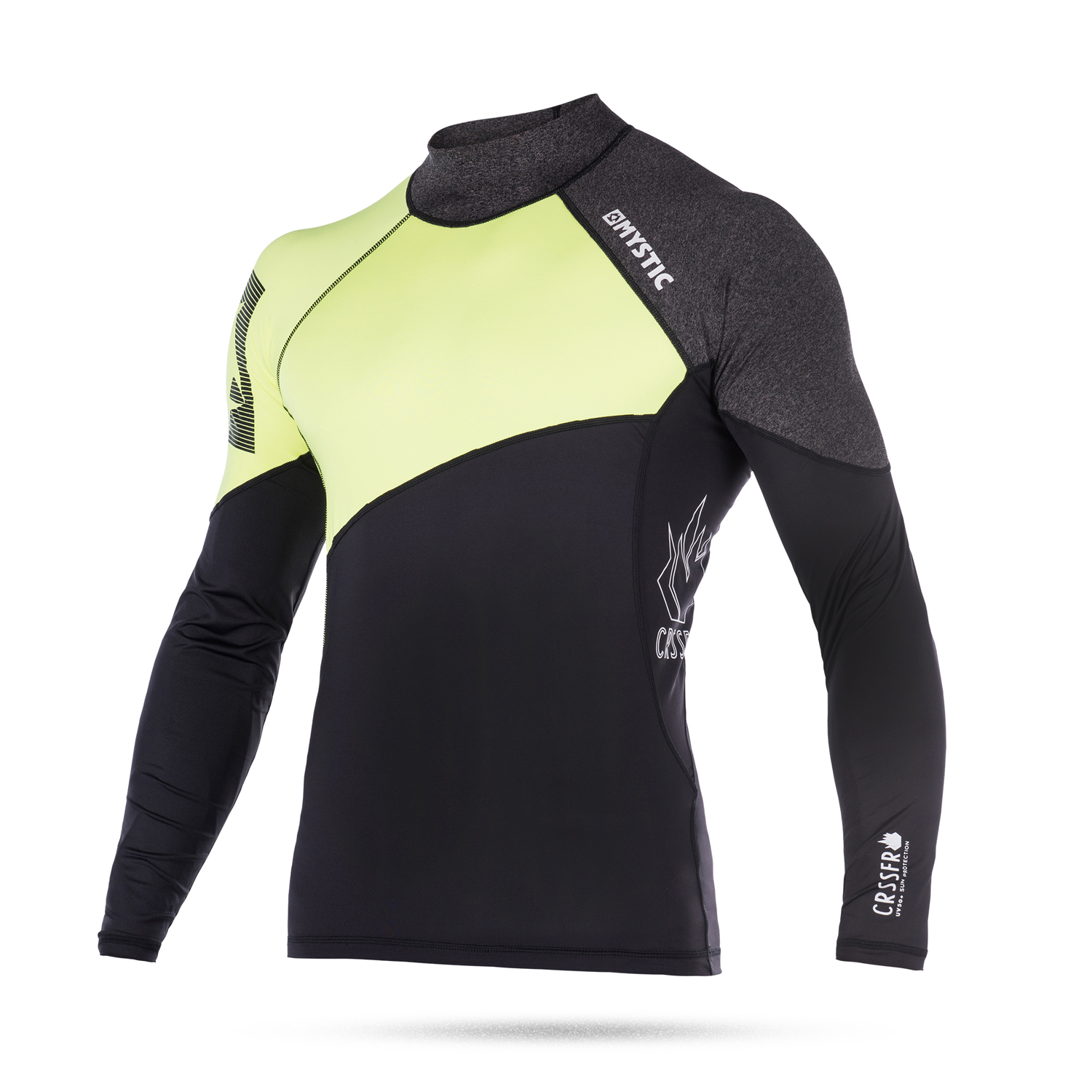 Mystic Kitesurf Crossfire Manches Longues Rash Vest - Lime