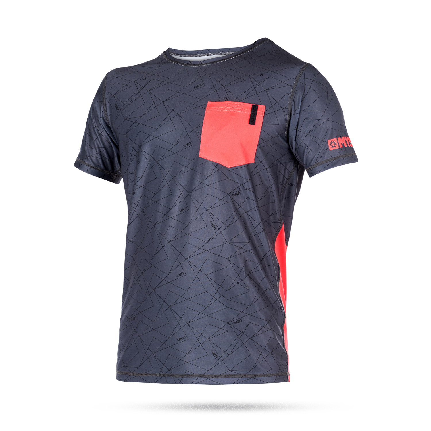 Mystic Kitesurf Len10 Top Quickdry À Manches Courtes - Rouge