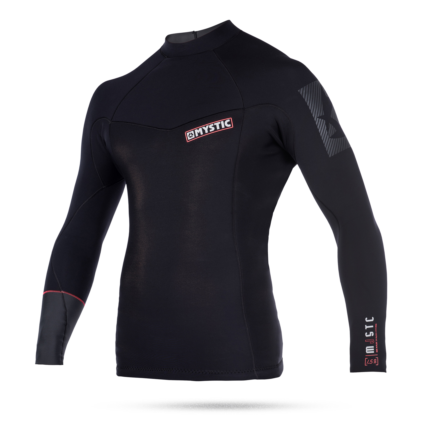Mystic Kitesurf Majestic Néoprène 1.5Mm Manches Longues Vest - Noir