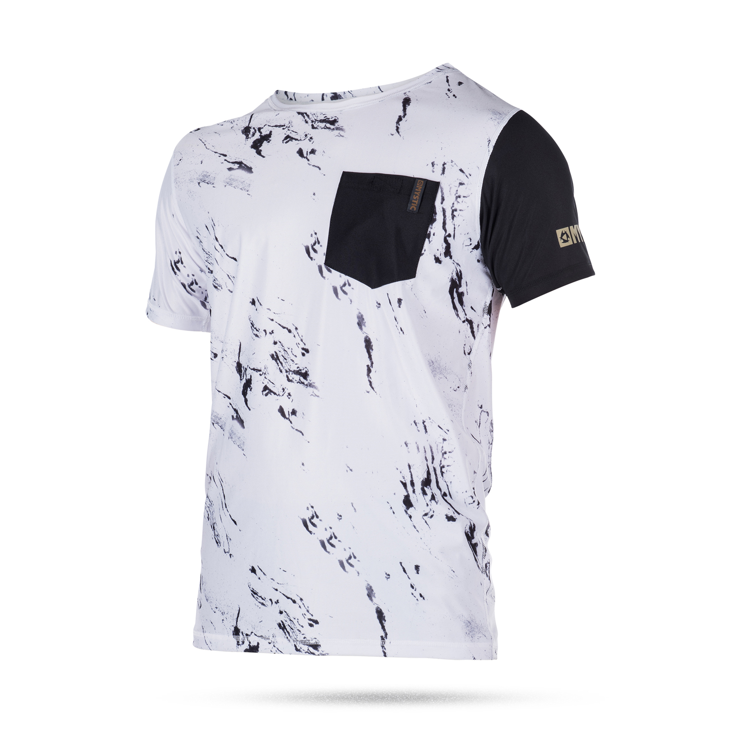 Mystic Kitesurf Stone Manches Courtes Quickdry Top - Blanc