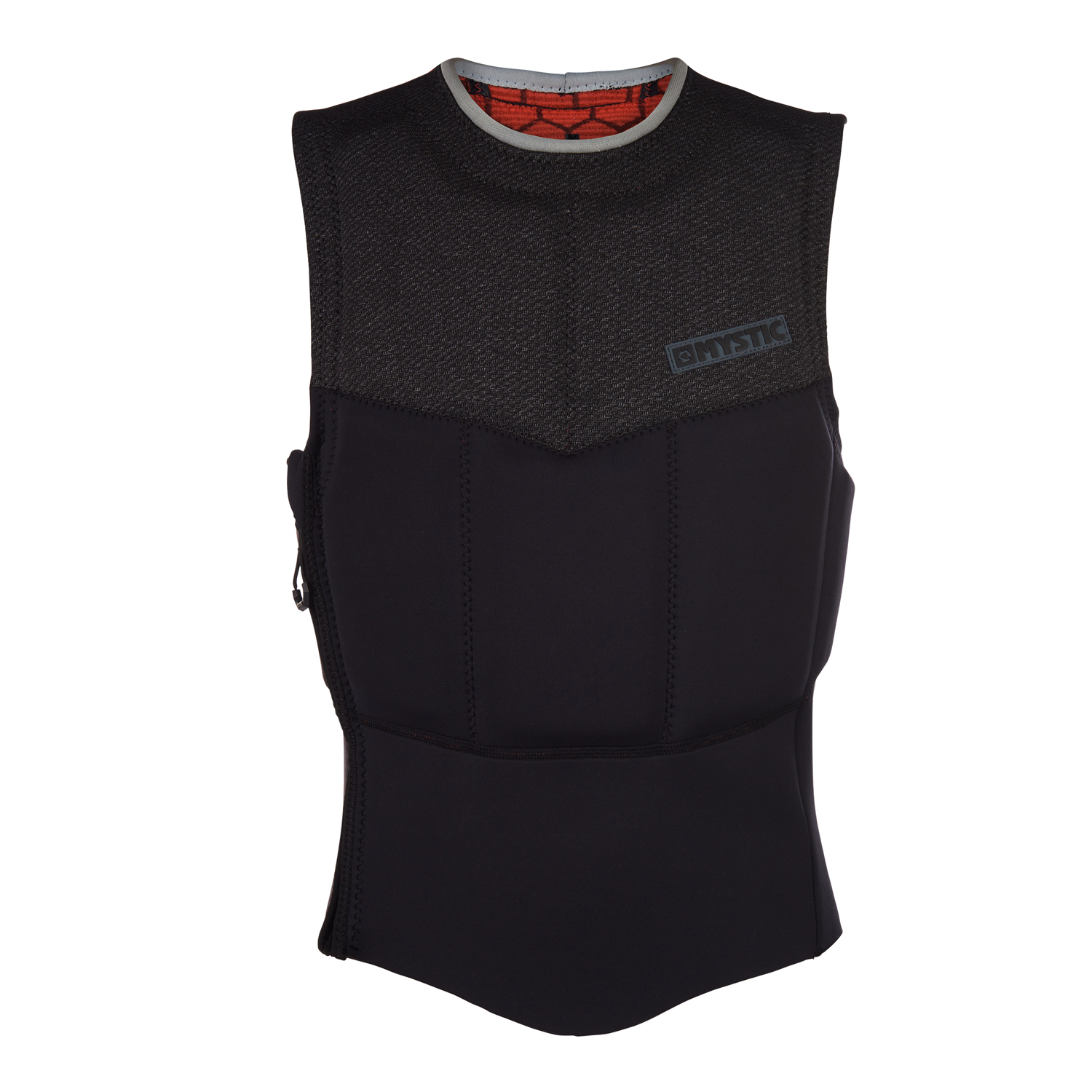 Mystic Len10 Gilet Impact De Kitesurf À Zip Latéral - Noir / Blanc