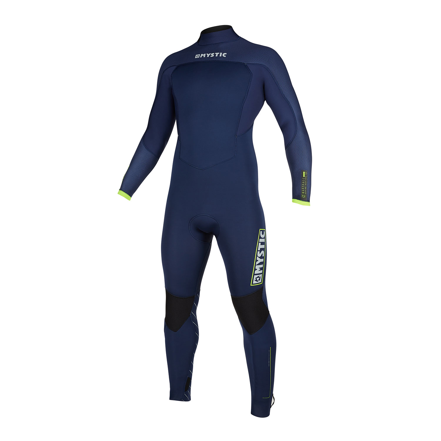Combinaison Combinaison Mystic Marshall 5 / 3Mm À Dos Zippé Retour - Zip - Marine / Lime