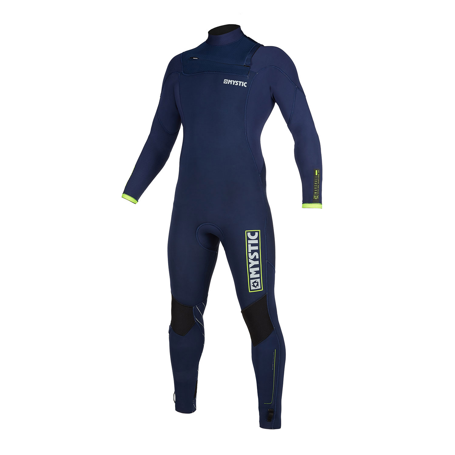 Combinaison Combinaison Mystic Marshall 5 / 3Mm Front-Zip Front - Marine / Lime