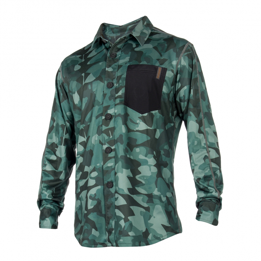 Chemise Mystic Shred Quickdry - Vert Allover