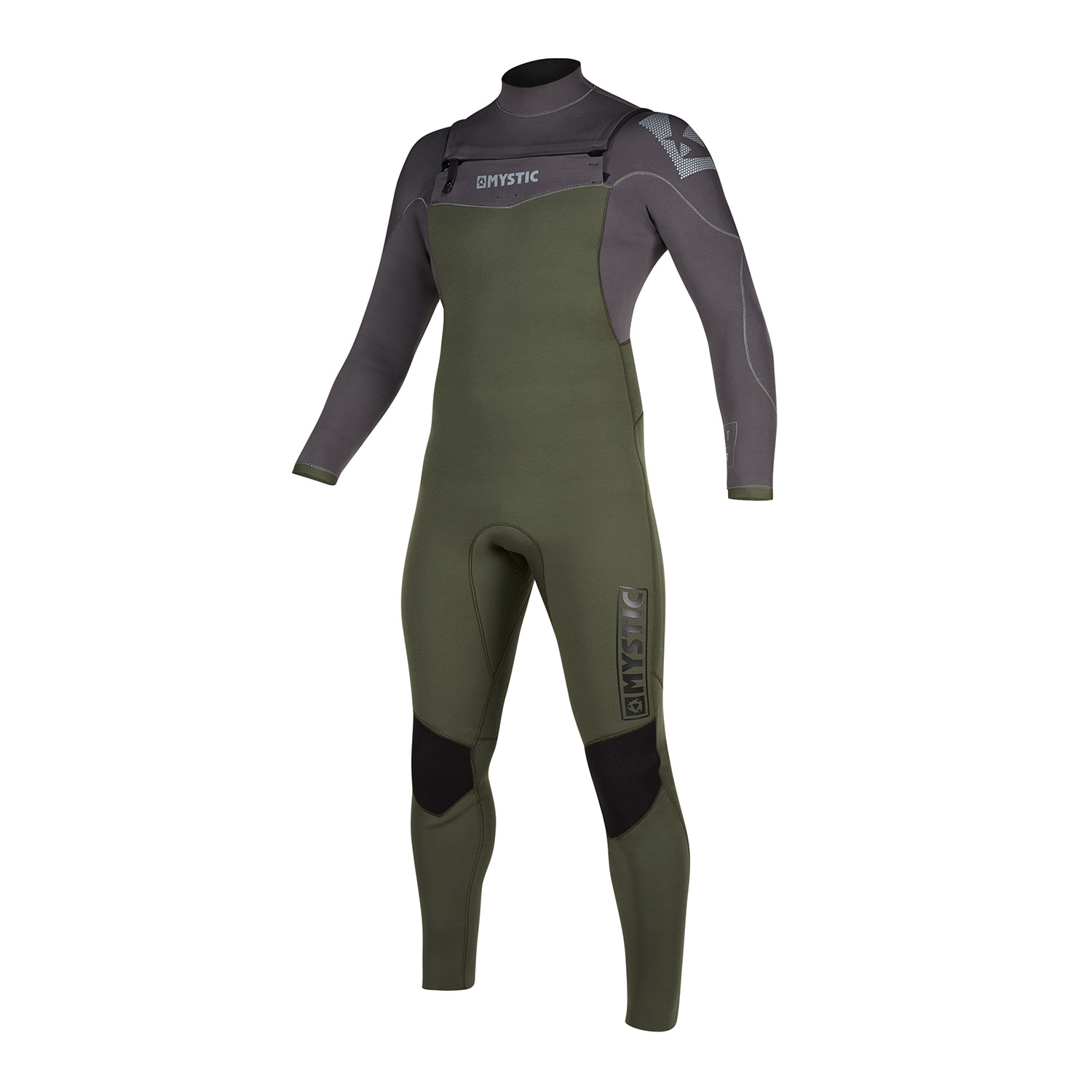 Combinaison Combinaison Mystic Star 5 / 3Mm Front-Zip - Gris Vert