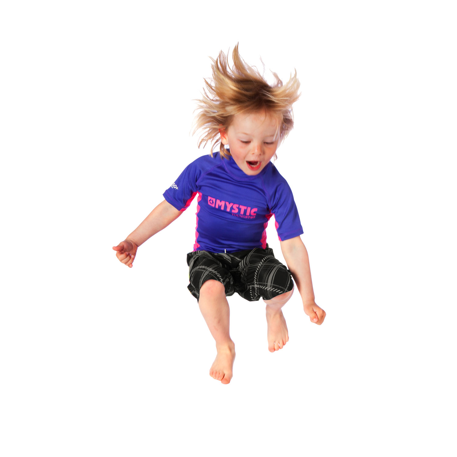 Mystic Star Short Sleeve Kitesurfing Kids Rashvest - Violet